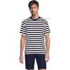 Navy/Ivory Stripe