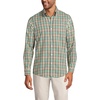 image:imageLands End Mens Tailored Fit No Iron Twill Long Sleeve ShirtFresh EvergreenGreen Plaid