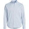 image:imageLands End Mens Wrinkle Resistant Dress ShirtClearlake Blue Plaid