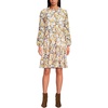 image:imageLands End Womens Chiffon Above the Knee Adjustable DressDijon Gold Daisy Floral