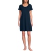 image:imageLands End Womens Cotton Short Sleeve Knee Length NightgownRadiant Navy