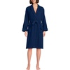 image:imageLands End Womens Cotton Terry Knee Length Spa Bath RobeDeep Sea Navy