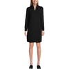 image:imageLands End Womens Cozy Lofty Quarter Zip Sweater DressBlack