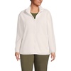 image:imageLands End Womens Cozy Sherpa Full Zip Fleece JacketIvory
