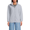 image:imageLands End Womens Cozy Sherpa Full Zip Fleece JacketPale Gray