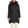 image:imageLands End Womens Insulated Cozy Fleece Lined Primaloft CoatBlack