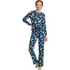 Deep Sea Navy Painterly Floral