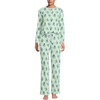 image:imageLands End Womens Knit 2 Piece Pajama Set  Long Sleeve Top and PantsMintBlue Sky Vintage Floral