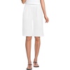 image:imageLands End Womens Knit High Rise Pleated 12 Bermuda ShortsWhite