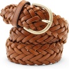image:imageLands End Womens Leather Braided BeltChestnut