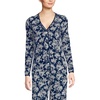 image:imageLands End Womens Pointelle Long Sleeve Sleep CardiganDeep Sea Ikat Floral
