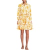 image:imageLands End Womens Poplin Button Front Dress with GodetsYellow Mosaic Floral