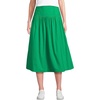 image:imageLands End Womens Poplin Drop Waist Midi SkirtVibrant Clover