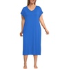 image:imageLands End Womens Short Sleeve Cooling Midi NightgownVibrant Lapis