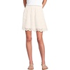 image:imageLands End Womens Smocked Waist Mini SkirtWarm Ivory