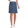 image:imageLands End Womens Soft Denim Mid Rise Button Through Mini SkirtIndigo Tide Blue