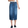 image:imageLands End Womens Soft Denim Midi Column SkirtIndigo Tide Blue