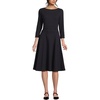 image:imageLands End Womens Starfish 34 Sleeve DressBlack