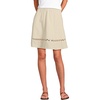 image:imageLands End Womens Voile Ladder Trim Mini SkirtDried Bamboo