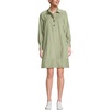 image:imageLands End Womens Wide Wale Cord Popover Long Sleeve Shirt DressHawthorne Green