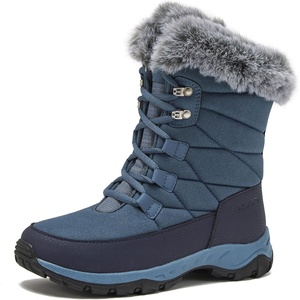 image:imageLands End Expedition Waterproof Insulated Womens Snow Boots Lace Up or Slip On Winter Boots for Women Medium or Wide Width Sizes 6 to 11 Black Brown Blue White or Grey Winter ShoesMedium Blue Max