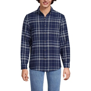 image:imageLands End Flagship Flannel ShirtNavyIndigo Sky Plaid