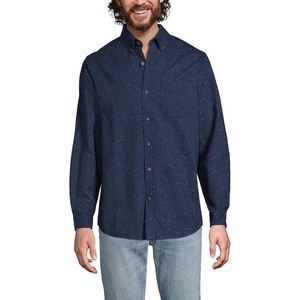 image:imageLands End Flagship Flannel ShirtNightfall Navy Donegal
