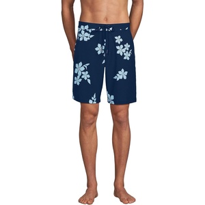 image:imageLands End Mens 9 Quick Dry Board ShortsNavyDusty Blue Phlox Floral