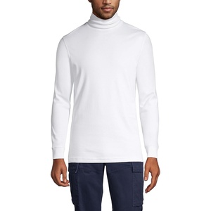 image:imageLands End Mens AmericanGrown Supima Cotton Turtleneck ShirtWhite