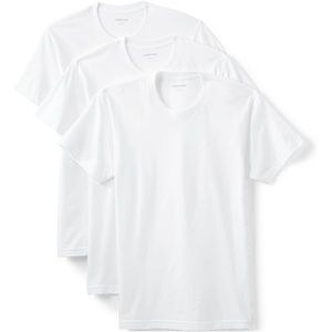 image:imageLands End Mens Crew Neck Undershirt 3 PackWhite
