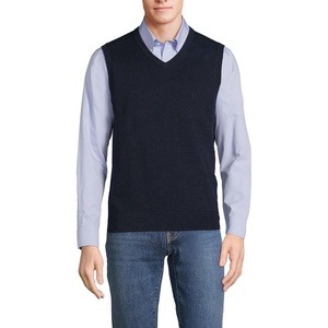 image:imageLands End Mens Fine Gauge Cotton VestRadiant Navy