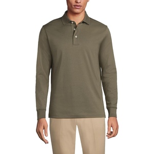 image:imageLands End Mens Long Sleeve Supima PoloForest Moss