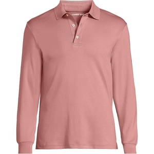 image:imageLands End Mens Long Sleeve Supima PoloVintage Mauve