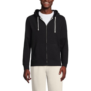 image:imageLands End Mens Serious Sweats Full Zip HoodieBlack