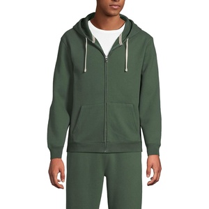 image:imageLands End Mens Serious Sweats Full Zip HoodieEstate Green