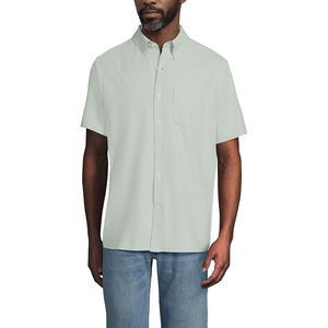 image:imageLands End Mens Short Sleeve Sail Rigger ShirtPale Marsh Water