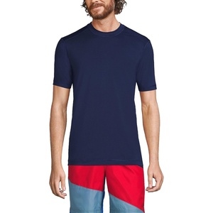 image:imageLands End Mens Short Sleeve Swim Tee Rash GuardDeep Sea Navy