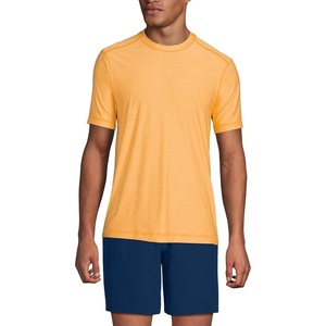image:imageLands End Mens Short Sleeve Swim Tee Rash GuardSweet Mango Heather