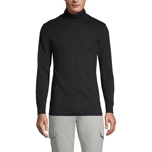 image:imageLands End Mens SuperT Cotton TurtleneckBlack