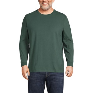 image:imageLands End Mens SuperT Long Sleeve TShirtDeep Woodland Green