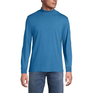 image:imageLands End Mens SuperT Mock TurtleneckBlue Hyacinth