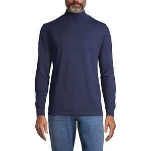 image:imageLands End Mens SuperT Mock TurtleneckRadiant Navy