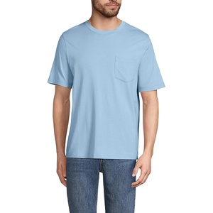 image:imageLands End Mens SuperT Short Sleeve TShirt with PocketOasis Blue
