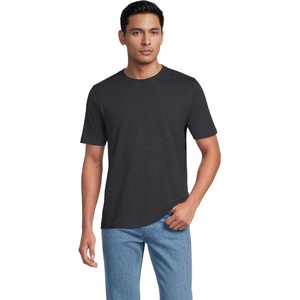 image:imageLands End Mens SuperT Short Sleeve TShirtDark Charcoal Heather