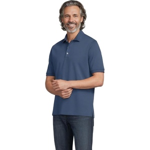 image:imageLands End Mens Supima Cotton Polo ShirtNightfall Blue