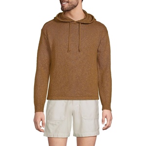 image:imageLands End Mens Textural Slub Hoodie SweaterCoriander
