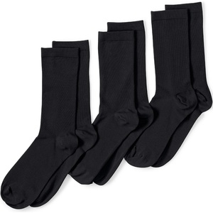 image:imageLands End Womens 3Pack Everyday Basic Crew SocksBlack