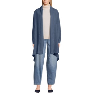 image:imageLands End Womens CashTouch Shawl WrapLight Indigo Blue