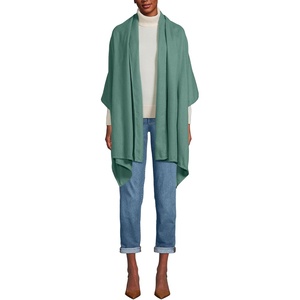 image:imageLands End Womens CashTouch Shawl WrapWashed Evergreen