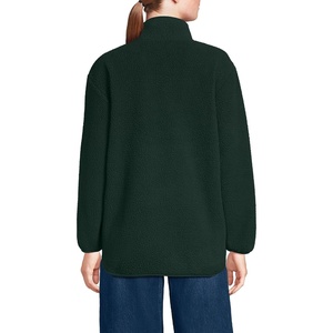 image:imageLands End Womens Cozy Sherpa Full Zip Fleece JacketWoodland Forest